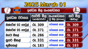 2025 March 01 - Fuel Price