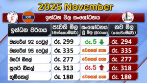 2025 November 01 - Fuel Price